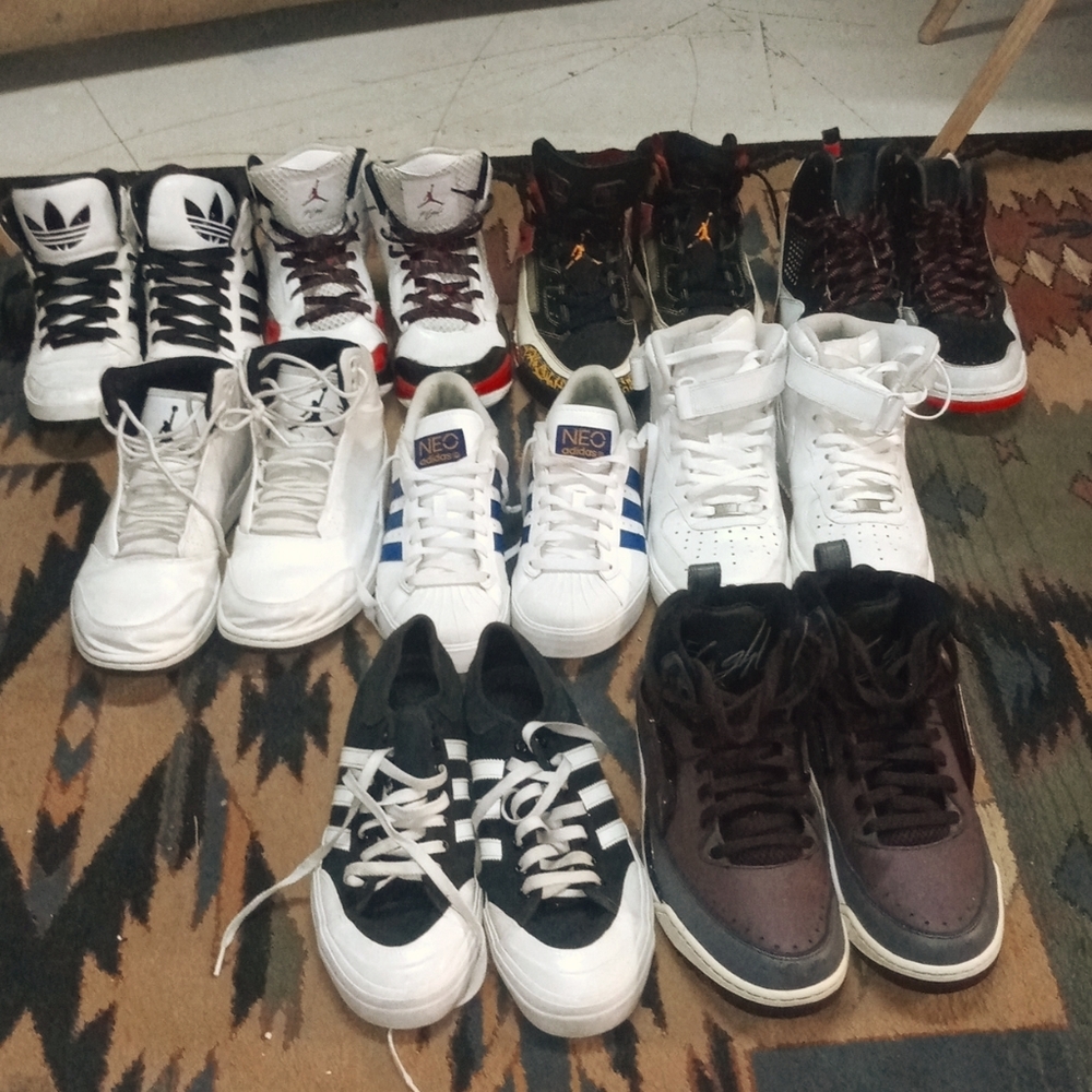 For sale or trade. Addidas and jordans